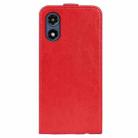 For Motorola Moto G Play 2024 R64 Texture Single Vertical Flip Leather Phone Case(Red) - 3