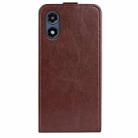 For Motorola Moto G Play 2024 R64 Texture Single Vertical Flip Leather Phone Case(Brown) - 3