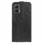 For Motorola Moto G Power 5G 2024 R64 Texture Single Vertical Flip Leather Phone Case(Black) - 3