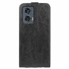 For Motorola Edge 50 Fusion R64 Texture Single Vertical Flip Leather Phone Case(Black) - 3