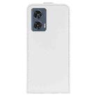 For Motorola Edge 50 Fusion R64 Texture Single Vertical Flip Leather Phone Case(White) - 3