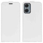 For Motorola Moto G24 Power R64 Texture Single Vertical Flip Leather Phone Case(White) - 1