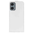 For Motorola Moto G24 Power R64 Texture Single Vertical Flip Leather Phone Case(White) - 3