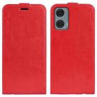 For Motorola Moto G24 Power R64 Texture Single Vertical Flip Leather Phone Case(Red) - 1