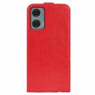 For Motorola Moto G24 Power R64 Texture Single Vertical Flip Leather Phone Case(Red) - 3