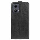 For Motorola Edge 5G 2024 R64 Texture Single Vertical Flip Leather Phone Case(Black) - 3