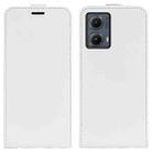 For Motorola Edge 5G 2024 R64 Texture Single Vertical Flip Leather Phone Case(White) - 1