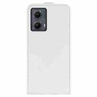 For Motorola Edge 5G 2024 R64 Texture Single Vertical Flip Leather Phone Case(White) - 3