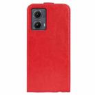 For Motorola Edge 5G 2024 R64 Texture Single Vertical Flip Leather Phone Case(Red) - 3