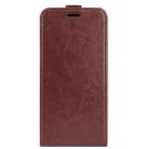 For Motorola Edge 5G 2024 R64 Texture Single Vertical Flip Leather Phone Case(Brown) - 2