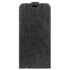 For Motorola Moto E15 R64 Texture Single Vertical Flip Leather Phone Case(Black) - 2