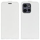 For Motorola Edge 50 Neo 5G R64 Texture Single Vertical Flip Leather Phone Case(White) - 1