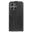 For Motorola Moto G15 R64 Texture Single Vertical Flip Leather Phone Case(Black) - 3
