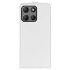 For Motorola Moto G15 R64 Texture Single Vertical Flip Leather Phone Case(White) - 3