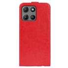 For Motorola Moto G15 R64 Texture Single Vertical Flip Leather Phone Case(Red) - 3