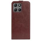 For Motorola Moto G15 R64 Texture Single Vertical Flip Leather Phone Case(Brown) - 3