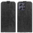 For Motorola Moto G Power 2025 R64 Texture Single Vertical Flip Leather Phone Case(Black) - 1