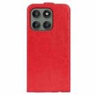 For Motorola Edge 60 Pro R64 Texture Single Vertical Flip Leather Phone Case(Red) - 3