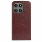 For Motorola Edge 60 Pro R64 Texture Single Vertical Flip Leather Phone Case(Brown) - 3