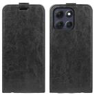 For Motorola Moto G86 5G R64 Texture Single Vertical Flip Leather Phone Case(Black) - 1