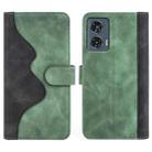 For Motolora Edge 50 Fusion Stitching Horizontal Flip Leather Phone Case(Green) - 2