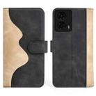 For Motolora Moto G24 Stitching Horizontal Flip Leather Phone Case(Black) - 2