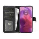 For Motolora Moto G24 Stitching Horizontal Flip Leather Phone Case(Black) - 3