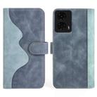 For Motolora Moto G24 Stitching Horizontal Flip Leather Phone Case(Blue) - 2