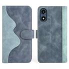 For Motorola Moto G Play 2024 Stitching Horizontal Flip Leather Phone Case(Blue) - 2