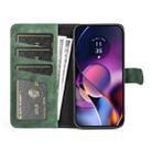 For Motolora Moto G54 Stitching Horizontal Flip Leather Phone Case(Green) - 3