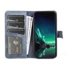 For Motolora Edge 40 Neo Stitching Horizontal Flip Leather Phone Case(Blue) - 3