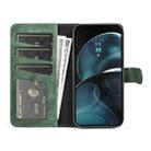 For Motolora Moto G14 Stitching Horizontal Flip Leather Phone Case(Green) - 3