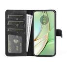 For Motolora Edge 40 Stitching Horizontal Flip Leather Phone Case(Black) - 3