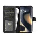 For Motolora Edge 5G 2024 Stitching Horizontal Flip Leather Phone Case(Black) - 3