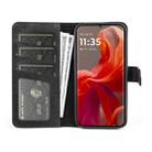 For Motolora Moto G85 5G Stitching Horizontal Flip Leather Phone Case(Black) - 3
