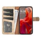 For Motolora Moto G85 5G Stitching Horizontal Flip Leather Phone Case(Yellow) - 3