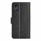 For Motorola Moto G Play 2024 Dual-side Magnetic Buckle Horizontal Flip Leather Phone Case(Black) - 3