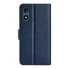 For Motorola Moto G Play 2024 Dual-side Magnetic Buckle Horizontal Flip Leather Phone Case(Dark Blue) - 3