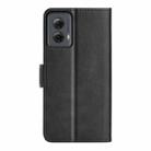 For Motorola Moto G Power 5G 2024 Dual-side Magnetic Buckle Horizontal Flip Leather Phone Case(Black) - 3