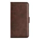 For Motorola Edge 50 Fusion Dual-side Magnetic Buckle Horizontal Flip Leather Phone Case(Brown) - 2