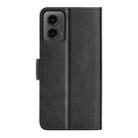 For Motorola Moto G 5G 2024 Dual-side Magnetic Buckle Horizontal Flip Leather Phone Case(Black) - 3