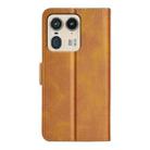 For Motorola Edge 50 Ultra Dual-side Magnetic Buckle Horizontal Flip Leather Phone Case(Yellow) - 3