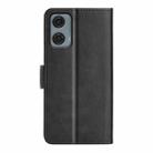 For Motorola Moto G24 Power Dual-side Magnetic Buckle Horizontal Flip Leather Phone Case(Black) - 3