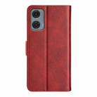 For Motorola Moto G24 Power Dual-side Magnetic Buckle Horizontal Flip Leather Phone Case(Red) - 3