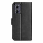 For Motorola Edge 5G 2024 Dual-side Magnetic Buckle Horizontal Flip Leather Phone Case(Black) - 3