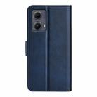 For Motorola Edge 5G 2024 Dual-side Magnetic Buckle Horizontal Flip Leather Phone Case(Dark Blue) - 3