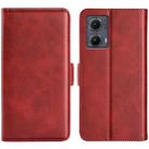 For Motorola Edge 5G 2024 Dual-side Magnetic Buckle Horizontal Flip Leather Phone Case(Red) - 1