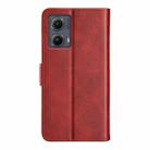 For Motorola Edge 5G 2024 Dual-side Magnetic Buckle Horizontal Flip Leather Phone Case(Red) - 3