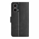 For Motorola Moto G85 5G Dual-side Magnetic Buckle Horizontal Flip Leather Phone Case(Black) - 3