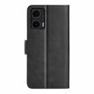 For Motorola Moto G35 5G Dual-side Magnetic Buckle Horizontal Flip Leather Phone Case(Black) - 3